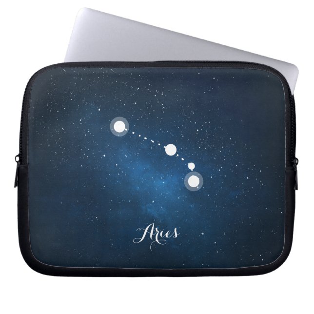 Capa Para Notebook Sinal azul do zodíaco do Aries da nebulosa da (Frente)