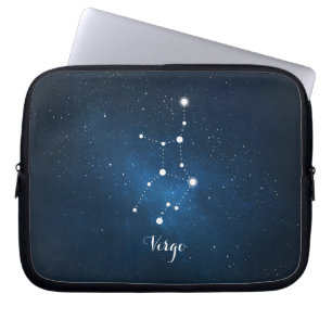 Capa Para Notebook Sinal azul do zodíaco do Virgo da nebulosa da
