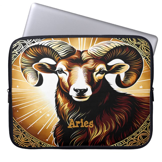 Capa Para Notebook Sinal de Aries Astrology (Frente)