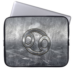 Capa Para Notebook Sinal de Cancer moderno no estilo Silver Metal