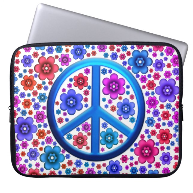 Capa Para Notebook Sinal de paz do Hippie (Frente)