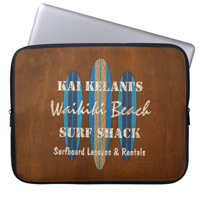 Capa Para Notebook Sinal de surf Personalizar pranchas surfônicas do  (Frente)
