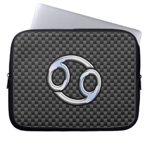 Capa Para Notebook Sinal do zodíaco do cancer no impressão da fibra