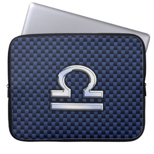 Capa Para Notebook Sinal do zodíaco do Libra no estilo da fibra do