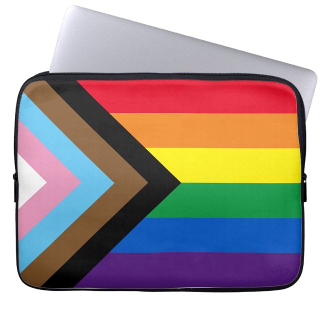 Capa Para Notebook Sinalizador de diversidade de gay do arco-íris Lgb (Frente)