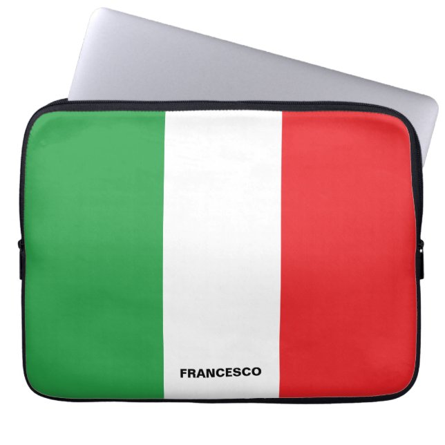 Capa Para Notebook Sinalizador Italiano Negrito Personalizado (Frente)