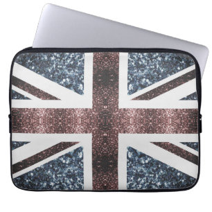 Capa Para Notebook Sinalizador russo do Reino Unido brilha vermelhos