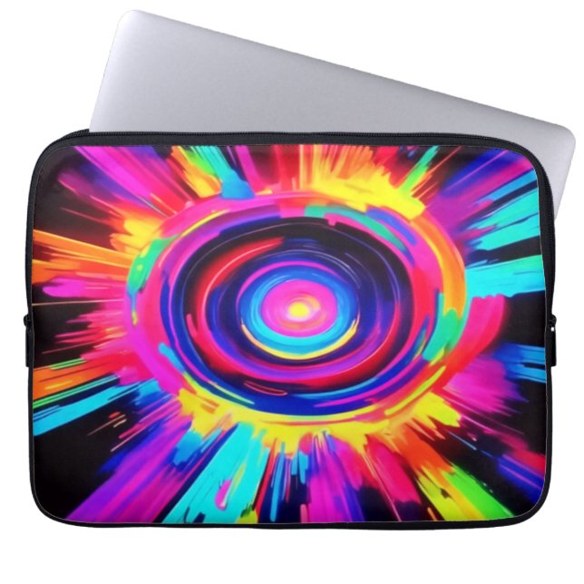 Capa Para Notebook Sinfonia circular de cores (Frente)