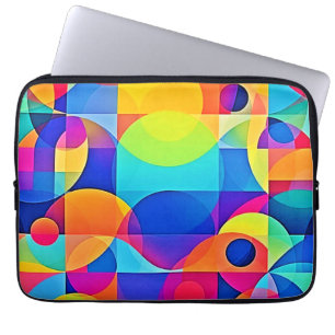 Capa Para Notebook Sinfonia Geométrica de Cores