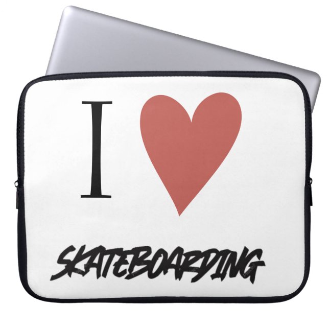 Capa Para Notebook Skateboard Moderno Adoro skate (Frente)