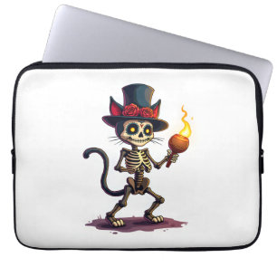 Capa Para Notebook Skeleton Cat Jamboree