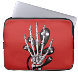 Capa Para Notebook Skeleton Hand com Fantasmas