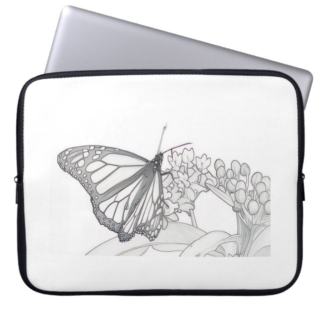Capa Para Notebook Sketch da Borboleta (Frente)