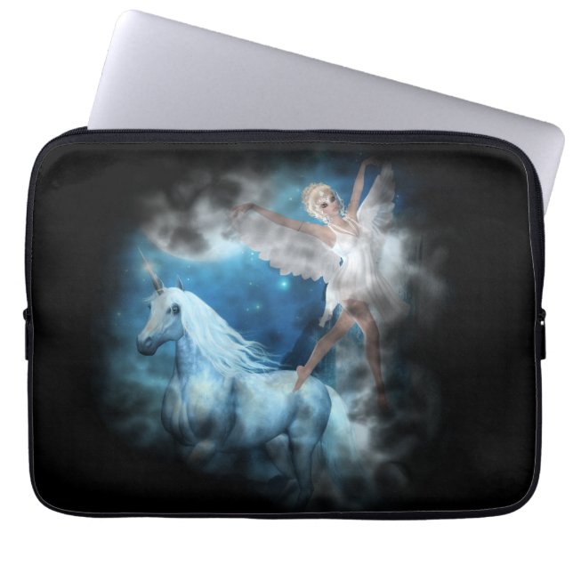 Capa Para Notebook Sky Faerie Asparas e Unicorn Vignette (Frente)
