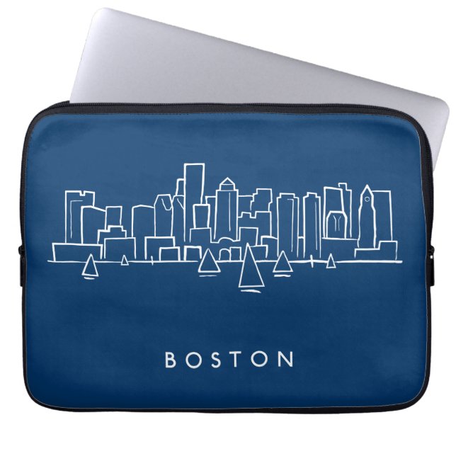 Capa Para Notebook Skyline de Boston (Frente)