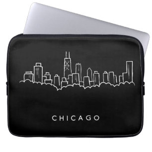 Capa Para Notebook Skyline de Chicago