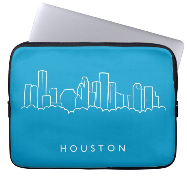 Capa Para Notebook Skyline de Houston (Frente)