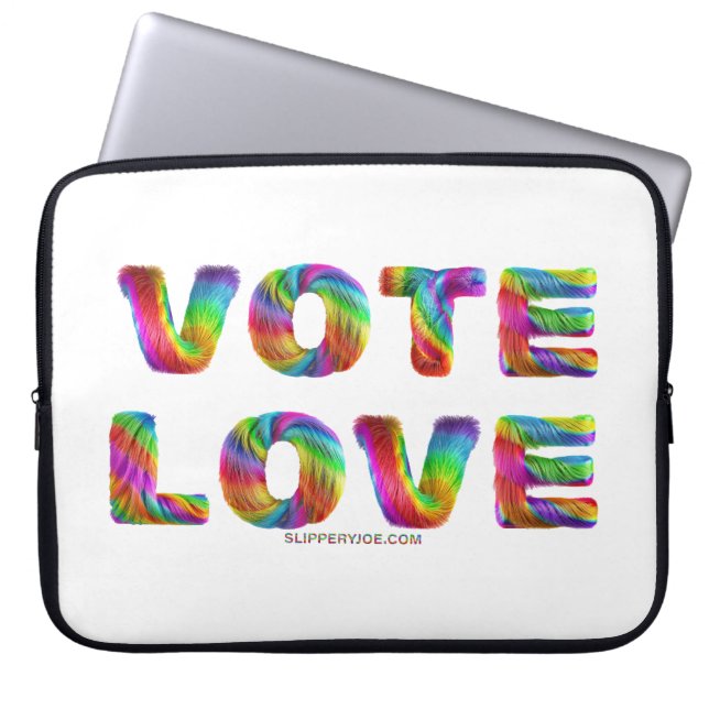 Capa Para Notebook SlipperyJoe voto amor igualdade pelo arco-íris pel (Frente)