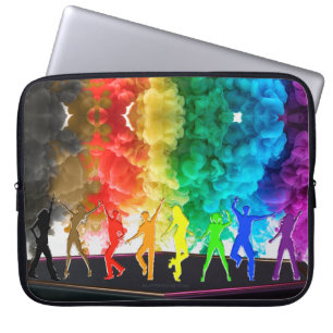 Capa Para Notebook SlipperyJoe's Dancing Pride Shadows gay presentes 