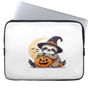 Capa Para Notebook Sloth Halloween Motif Clássico T-Shirt
