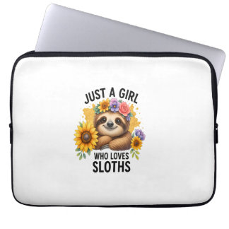 Capa Para Notebook Sloth Just a Girl Who Loves Sloth