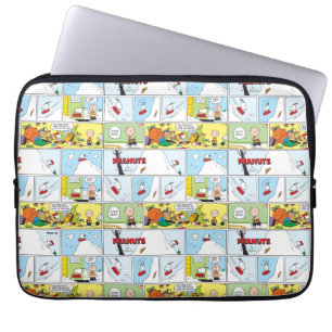 Capa Para Notebook Snoopy Sled Riding Comida Dish