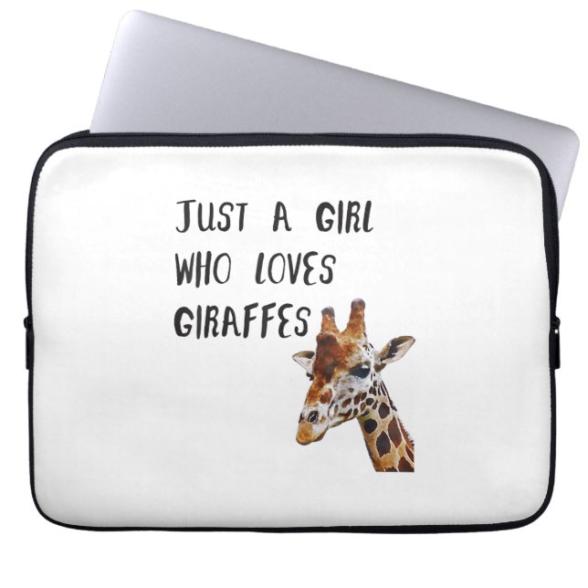 Capa Para Notebook Só Uma Menina Que Ama Girafas Bestiçadas (Frente)