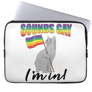 Capa Para Notebook Soa Gay, estou em Gato