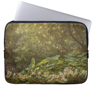 Capa Para Notebook Sob as Folhas da Docagem por Richard Doyle, Arte d