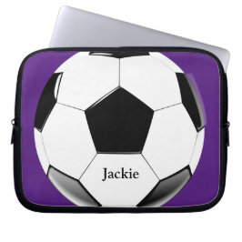 Capa Para Notebook Soccer Ball com Laptop de nome Bag Eletrônicos