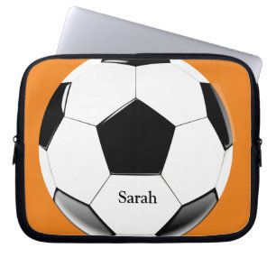 Capa Para Notebook Soccer Ball with Name Laptop Electronics Bag