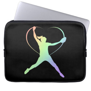 Capa Para Notebook Softball macio do arco-íris