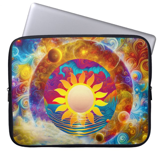 Capa Para Notebook Sol cósmico (Frente)