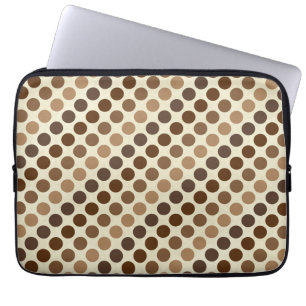 Capa Para Notebook Sombras de Bolinhas castanhas de Shirley Taylor