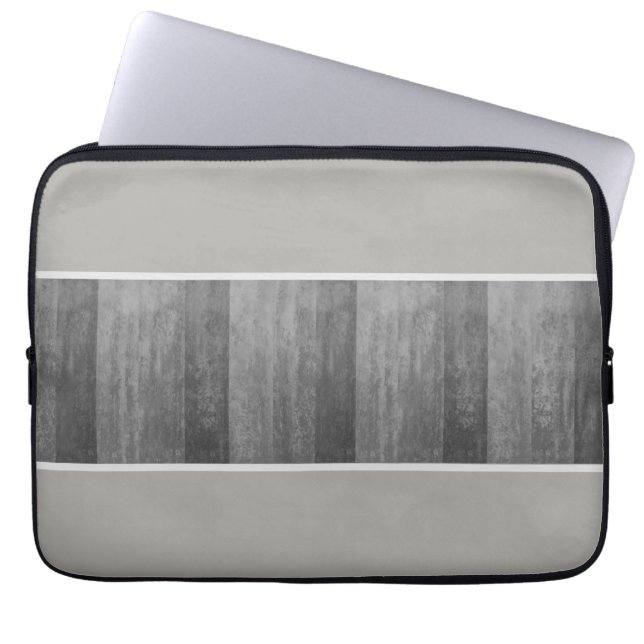 Capa Para Notebook Sombras de cinza estriadas (Frente)