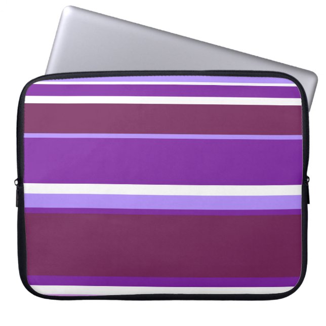 Capa Para Notebook Sombras de listras roxas (Frente)