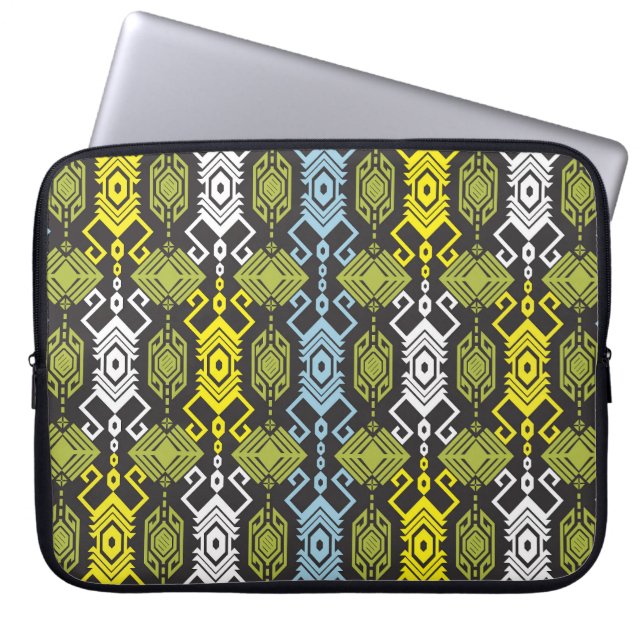 Capa Para Notebook Songket Tenun: Motif indonésio Tradicional. (Frente)