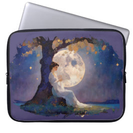 Capa Para Notebook Sonhador ao Luar - Céu Noturno Sereno