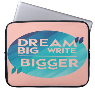 Capa Para Notebook Sonhe Grande Escreva Maior opção 2