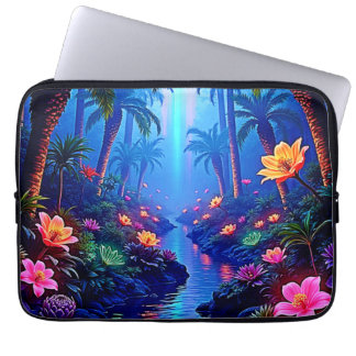 Capa Para Notebook Sonho de Floresta Fluvial Encantada