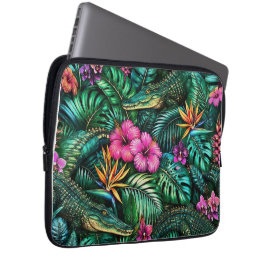 Capa Para Notebook Sonho de Selva de Crocodilo Padrão de Superfície P