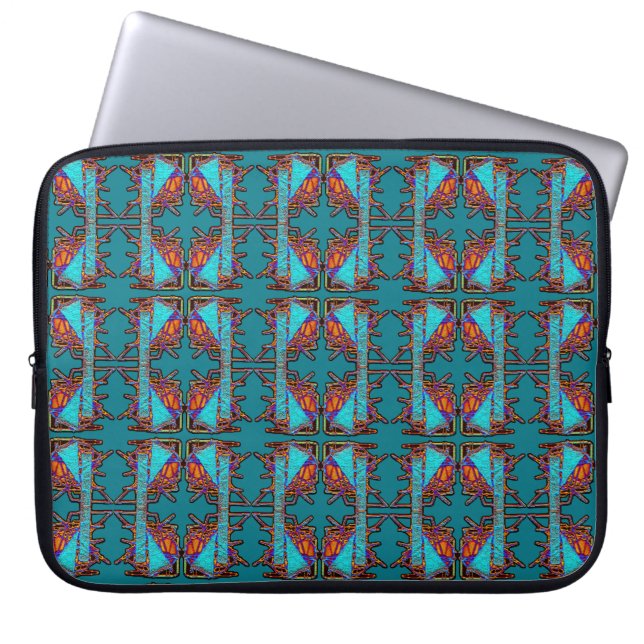 Capa Para Notebook Sonho do Emblema das Borboletas (Frente)