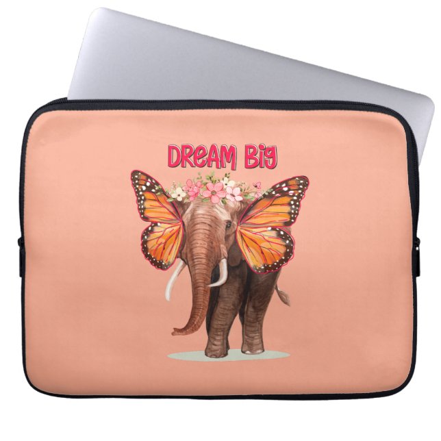 Capa Para Notebook Sonho Grande Como Um Elefante Inspirador (Frente)