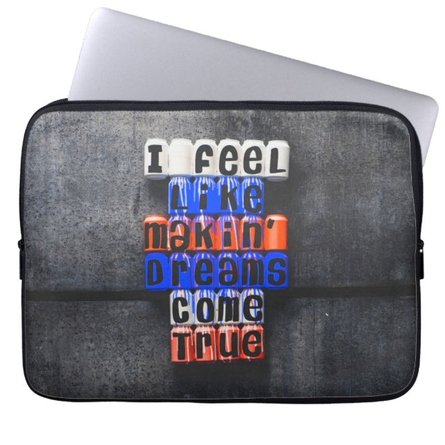 Capa Para Notebook Sonhos de fazer se tornam realidade, motivacionais (Frente)