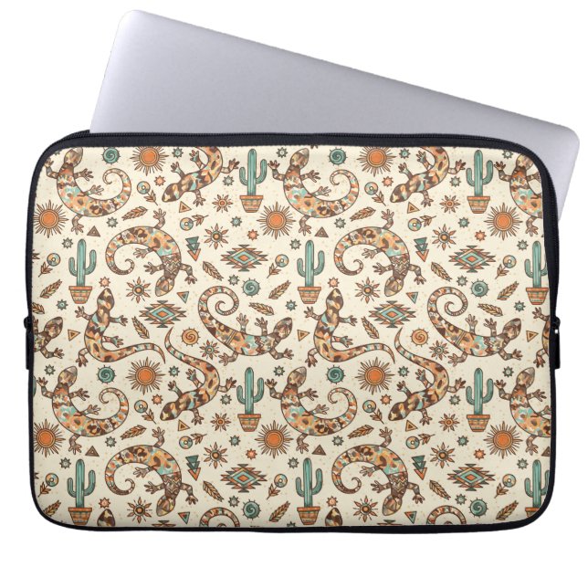 Capa Para Notebook Southwestern Lizards (Frente)
