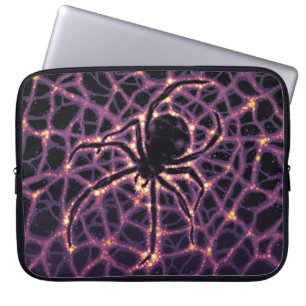 Capa Para Notebook Spider Cosmic Web, Galáxia Halloween dos Horrores
