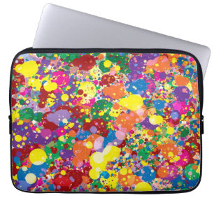 Capa Para Notebook Splatter da pintura do arco-íris