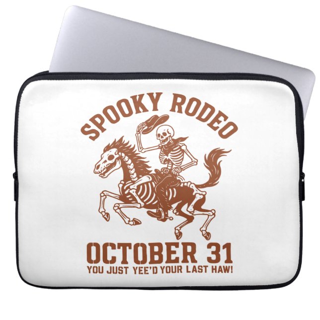 Capa Para Notebook Spooky Rodeo Halloween 31 de outubro (Frente)