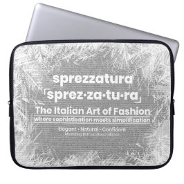 Capa Para Notebook SPREZZATURA: A ARTE ITALIANA DA MODA-BlackDenim