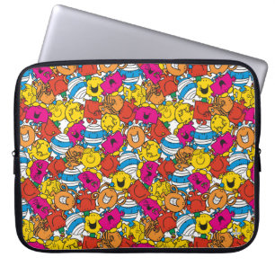 Capa Para Notebook Sr. Homem & caras de sorriso brilhantes pequenas